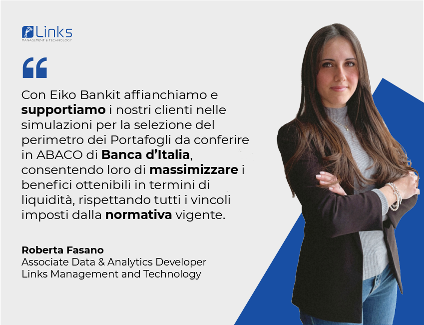 Conferimento crediti in ABACO Banca d’Italia: Piattaforma Eiko BANKIT
